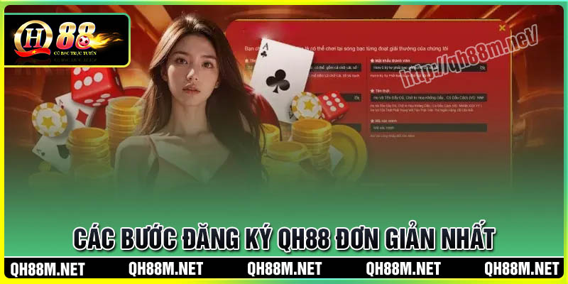 Các bước đăng ký QH88 đơn giản nhanh chóng nhất